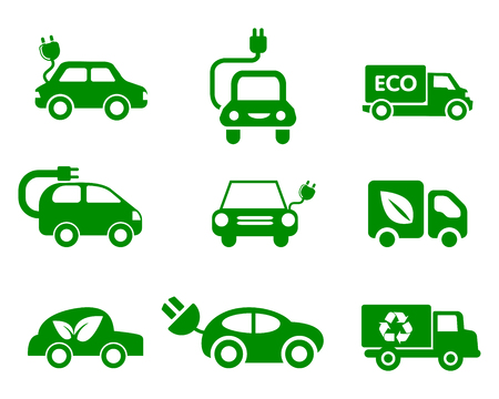 Set of eco car â stock vectorのイラスト素材