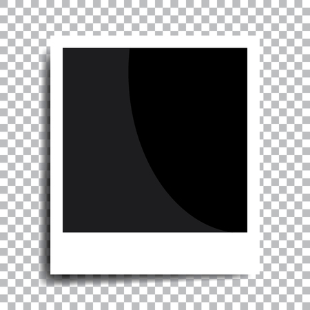 Realistic old photo frame - stock vectorのイラスト素材