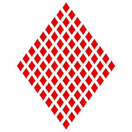 Diamonds. Colored card suit icon vector, playing cards symbols vectorのイラスト素材