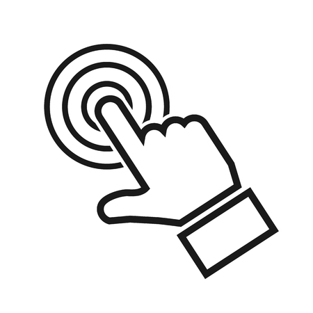 Hand Making Selection Icon â stock vectorのイラスト素材