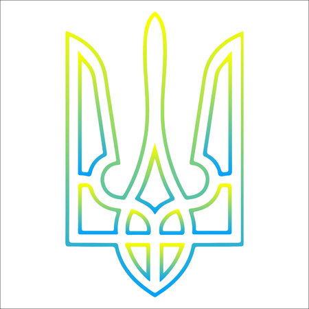Trident Ukraine. Coat of Arms - vectorのイラスト素材