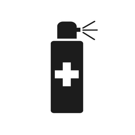 Antiseptic icon. Virus protection concept. Hygiene virus hand care shape sign - stock vectorのイラスト素材