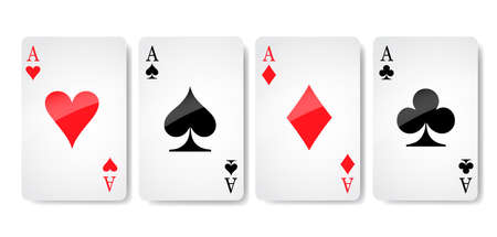 Ace card suit icon vector, playing cards symbols vector, set icon symbol suit, card suit icon sign,...