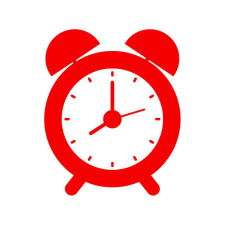 Clock with arrow around icon, history symbol  illustration - vectorのイラスト素材