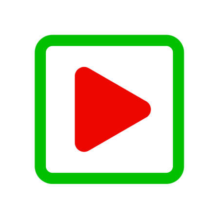 Video Player Button - vector for stockのイラスト素材