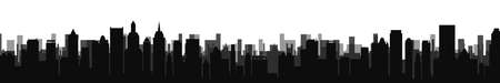Black city silhouette - for stockのイラスト素材