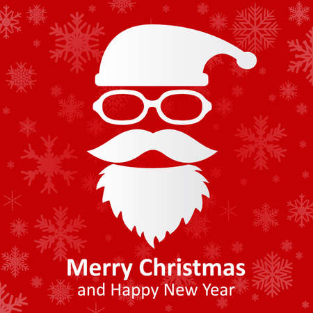 Cool Santa Claus sign - vectorのイラスト素材