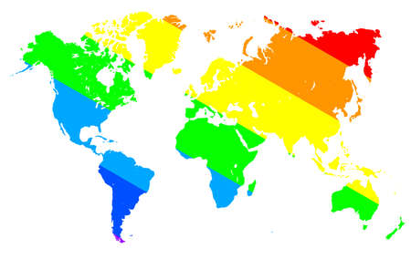 Gay pride world map. Gay pride concept - for stockのイラスト素材