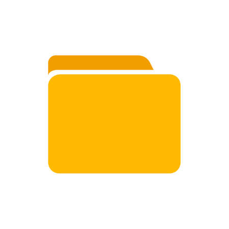 Folder flat icon - vectorのイラスト素材