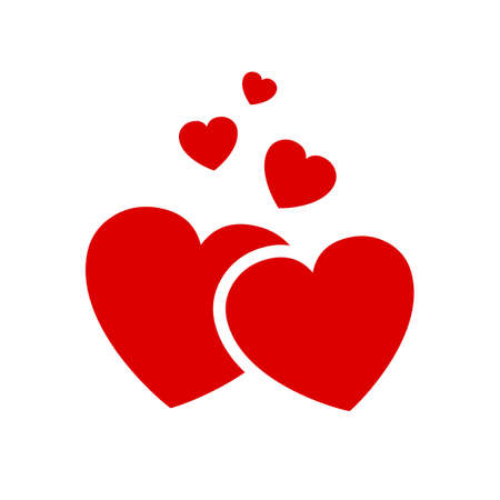 Five beautiful hearts - stock vectorのイラスト素材