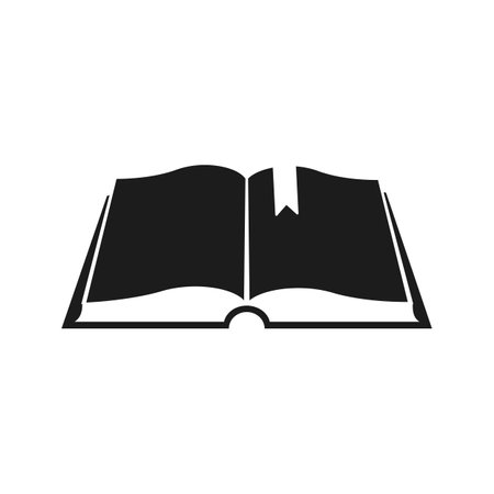 Book silhouette icon sign - vector for stockのイラスト素材