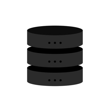Big database, data storage technology icon - for stockのイラスト素材