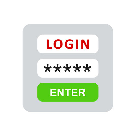 Register page design. Login form account user password identity web log screen security profile privacy appinterface, user profile, concept access - for stockのイラスト素材