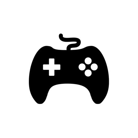 Gaming console icon. Gamepad, playstation sign, game joystick - stock vector
