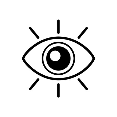 Eye icon, vision sign - vectorのイラスト素材