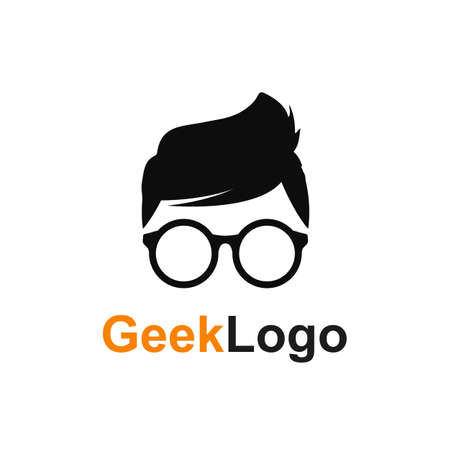 Geek or nerd icon - stock vectorのイラスト素材