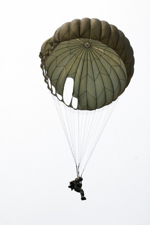 isolate airborne soldierの写真素材