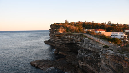 Beautiful rock with houses in Sydney