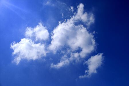Cloud on a background of the blue skyの写真素材