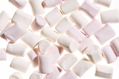 Marshmallow candy background. Close upの写真素材