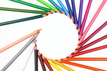 Colour pencilsの写真素材