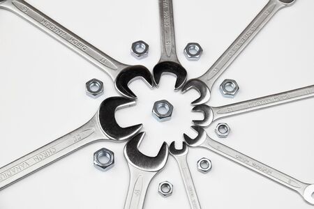 Wrench and nut