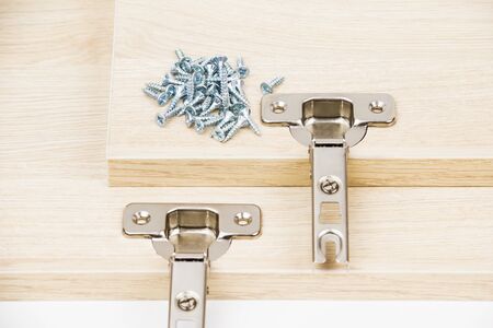 Doors ferniture on the white backgroundの写真素材