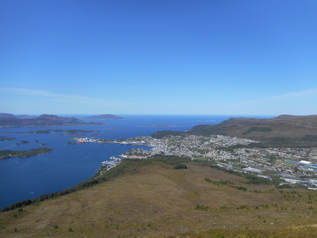 Pictures of the island of Hareidlandet West Norwayの写真素材