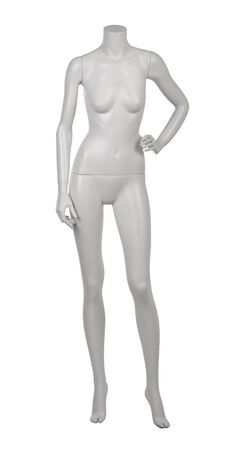 Isolated on  white,  generic female fashion mannequin.の写真素材