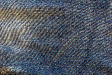 Old blue jeans texture and backgroundの写真素材