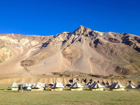 Sarchu camp, Manali-Leh highway, Ladakh, Indiaの写真素材