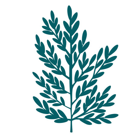 christmas tree. Decor for New Year Christmas and holiday. Usable for banners, greeting cards, gifts and decorations etc. Hand drawn illustration isolated on the white background.のイラスト素材