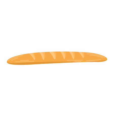Bread. Whole grain, yeast baked bread. food sign. Ideal for cafes, restaurants, food shops and printing. Vector hand draw illustration isolated on the white background.のイラスト素材