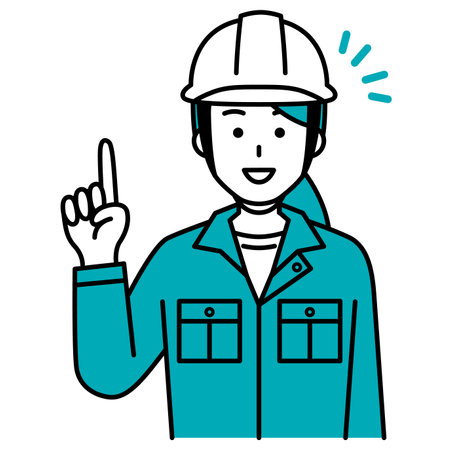 Female worker spurring an ideaのイラスト素材