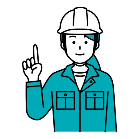 Female worker pointing and explainingのイラスト素材