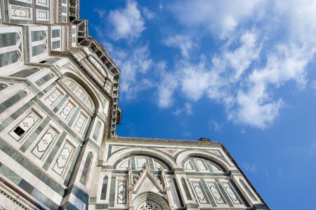A view of the Santa Maria del Fiore Cathedral in Florence, Italy