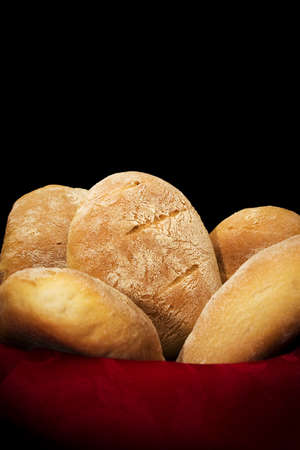 Home-made bread. Closeup of some home-made bread