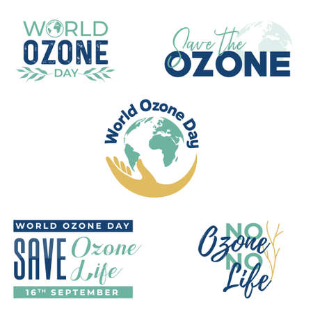 World Ozone Day Typographyのイラスト素材