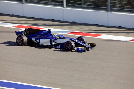 Marcus Ericsson of Sauber F1 team. Formula One. Sochi Russia.のeditorial素材
