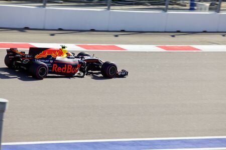 Max Verstappen of Red Bull Racing. Formula One. Sochi Russia.のeditorial素材