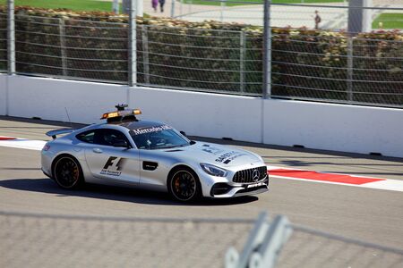 The Safety car. Formula One. Sochi Russiaのeditorial素材