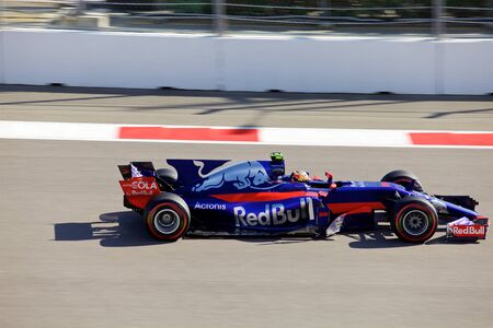 Carlos Sainz of Scuderia Toro Rosso. Formula One. Sochi Russia.のeditorial素材