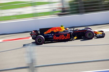 Max Verstappen of Red Bull Racing. Formula One. Sochi Russia.のeditorial素材