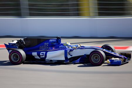 Marcus Ericsson of Sauber F1 Team. Formula One. Sochi Russia.のeditorial素材