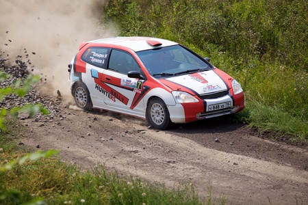 Russia, Rostov-on-Don - July 30, 2016: HONDA Civic at Rally Tikhiy Donのeditorial素材