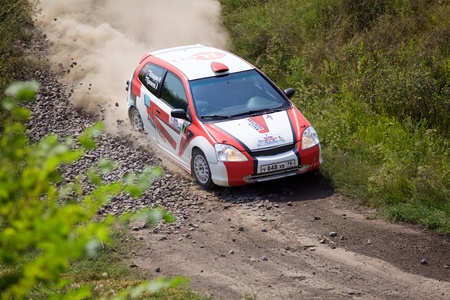 Russia, Rostov-on-Don - July 30, 2016: HONDA Civic at Rally Tikhiy Donのeditorial素材