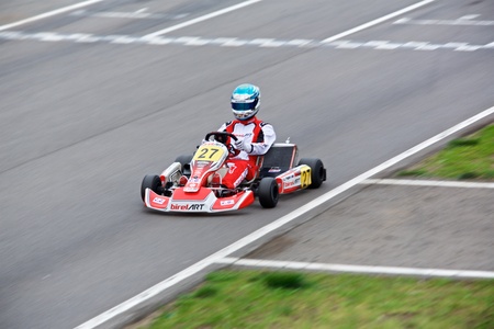 Competition of young pilots on kartingのeditorial素材