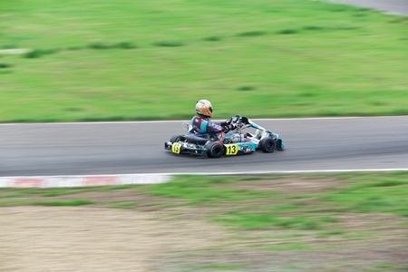 Competition of young pilots on kartingのeditorial素材