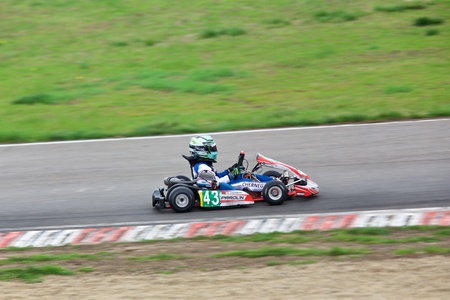 Competition of young pilots on kartingのeditorial素材