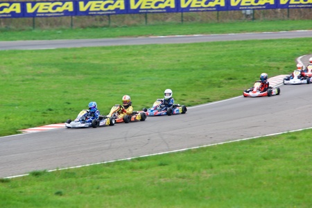 Competition of young pilots on kartingのeditorial素材